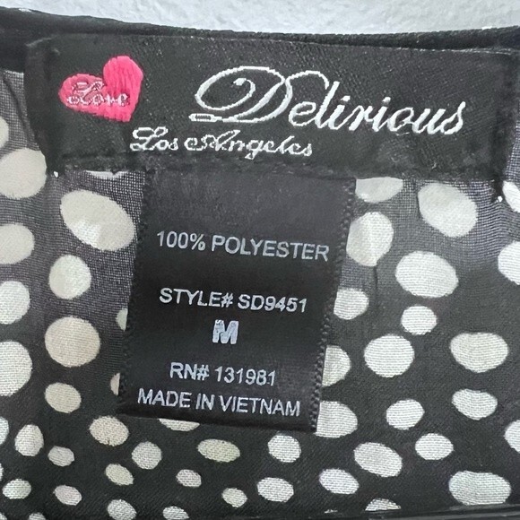 Black and white abstract burst print high low sundress size medium - Picture 5 of 5